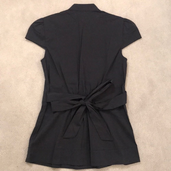 BCBG MaxAzria Navy Blouse - Picture 4 of 5